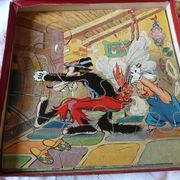box of 6 wooden puzzles the 3 little walt Dizney pigs