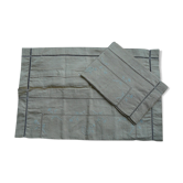 Pair of pillowcases early twentieth century métis ivory with monogram