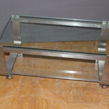 Coffee table with two trays circa 1970