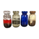 Ensemble de quatre vases "242-22" en poterie d'époque fabriqués par Scheurich, Allemagne