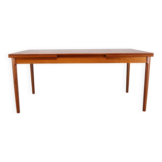 1960s Kai Winding Large Teak Extendable Dining Table Model 16, Denmark