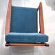 Fauteuil style scandinave années 60