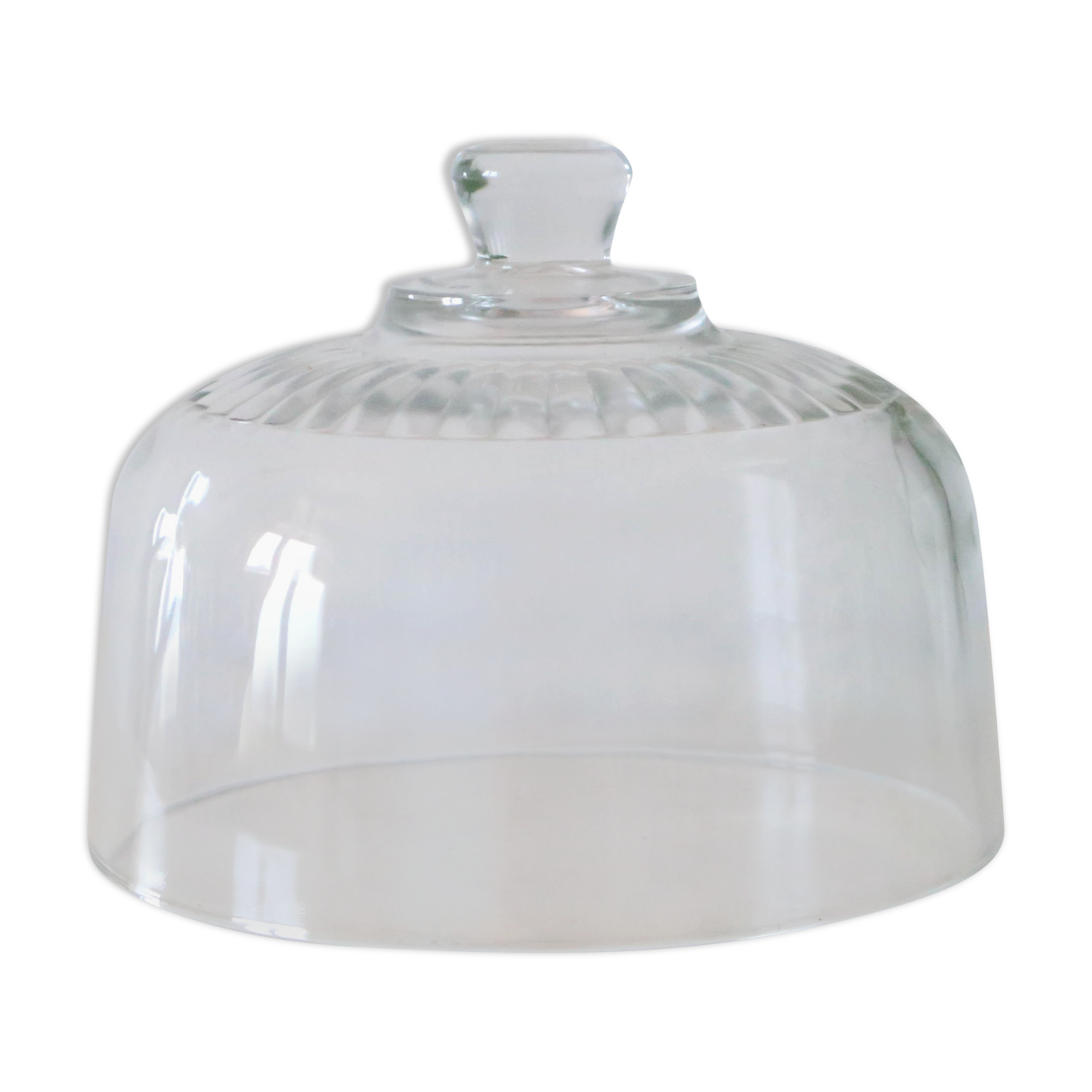 Glass cheese bell, vintage