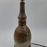 Lampe en terre chamottée vintage non signé