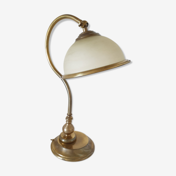 Vintage brass navy-style lamp