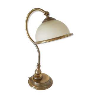 Vintage brass navy-style lamp