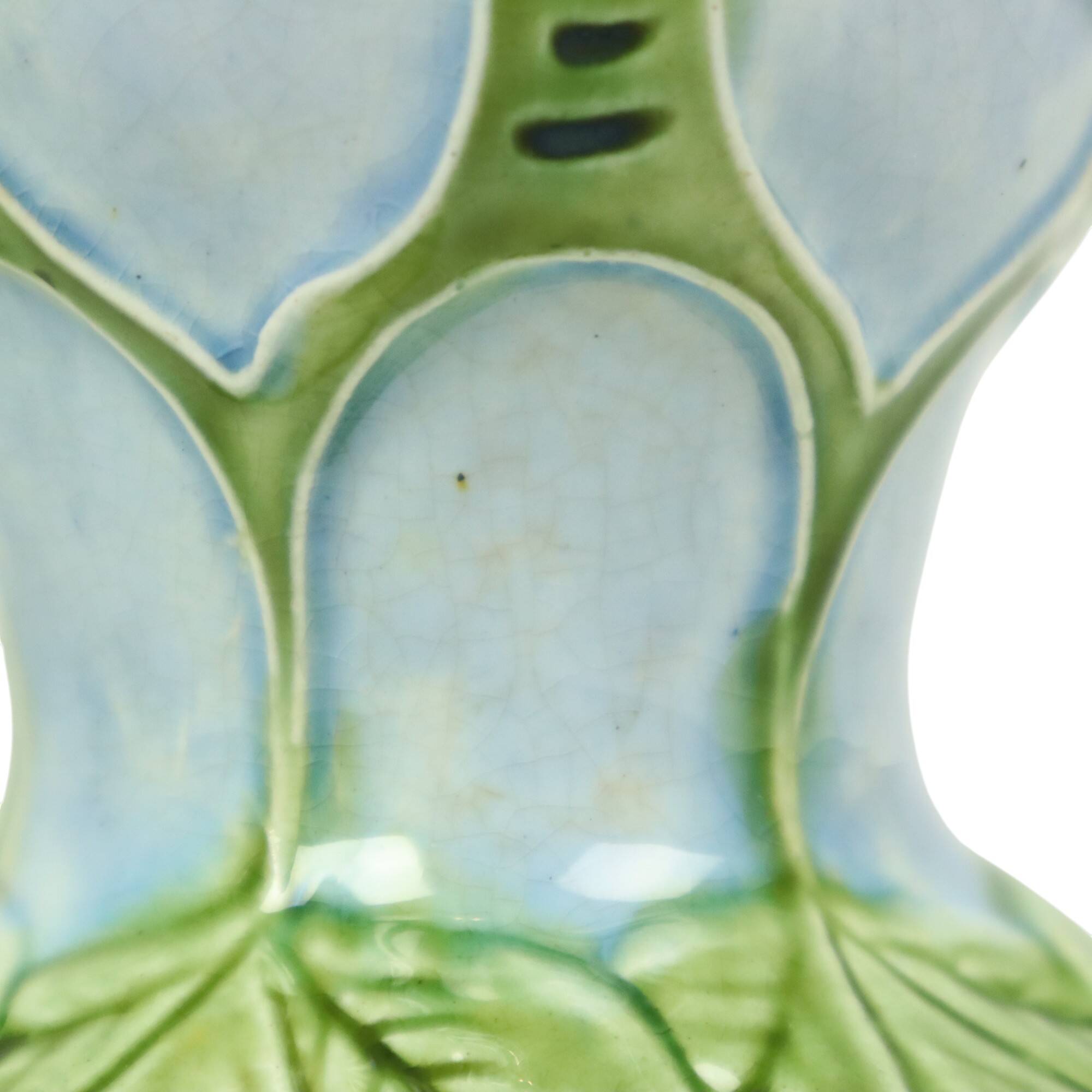 French Art Nouveau Majolica Earthenware Vases ca. 1900