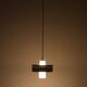 Mid-century pendant lamp / opal glass / brass / light green / Danish modern design / 1960s / 1970s