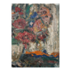 Modernist oil on canvas 'Flowers' by Branislava Modelska-Jovanovic