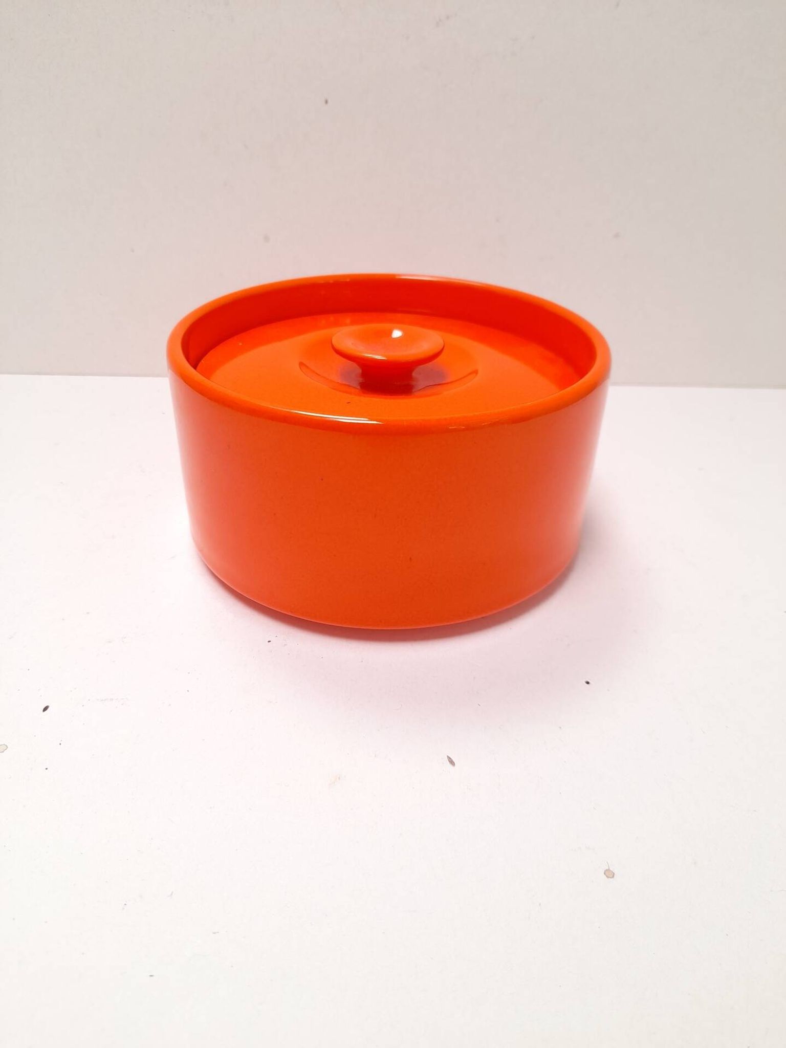 Boite en céramique orange Pino Spagnolo pour Sicart