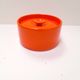 Orange ceramic box Pino Spagnolo for Sicart