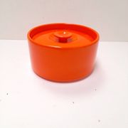 Boite en céramique orange Pino Spagnolo pour Sicart