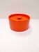 Orange ceramic box Pino Spagnolo for Sicart