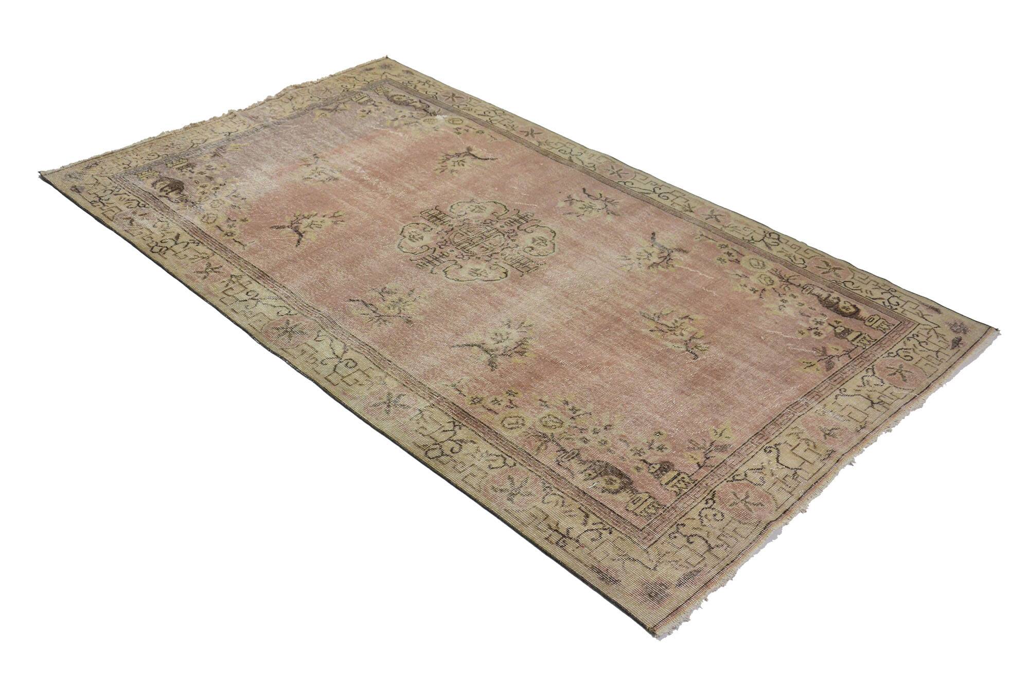 Anatolian handmade vintage rug 269 cm x 160 cm