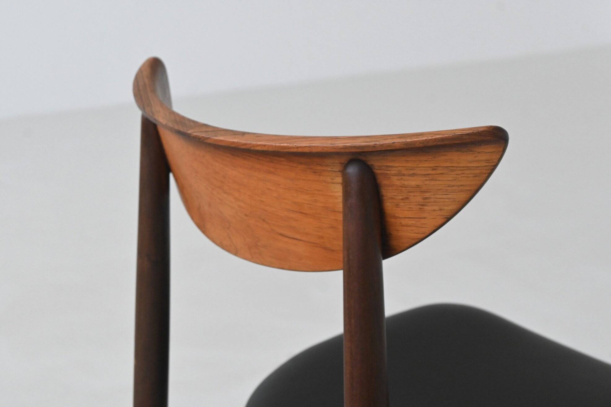 Harry Ostergaard set of eight dining chairs rosewood Randers Denmark 1960