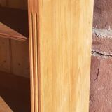 Pine bookcase (251 x 49 x height 288 cm)