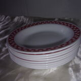 Lot of 8 soup plates year 70