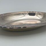 Oval plate silver metal gallia france prod christofle poincon shell
