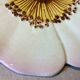 Dabbling plate, polychrome ceramic glazed Coquelicot, Massier?