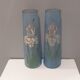 Paire de vases verre Art déco années 1930