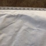 Old baby pillowcase with embroidered edge