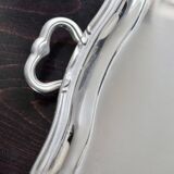 Vintage silver-plated service tray by Guy Degrenne