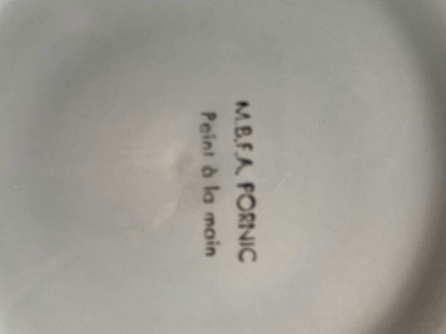 Set of two MBFA Pornic oyster plates