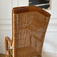 Vintage adult rattan armchair
