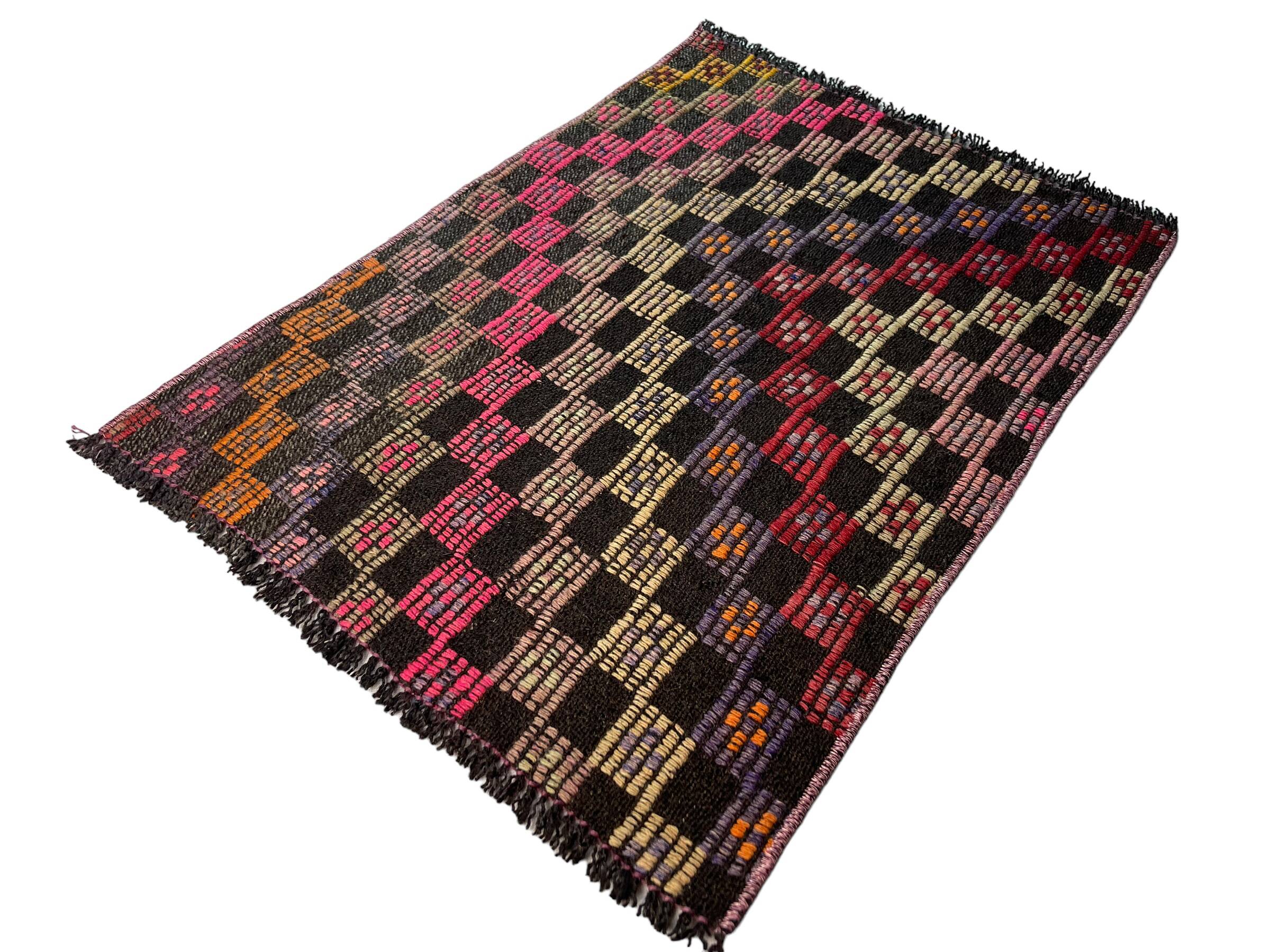 Vintage turkish kilim rug, 80 x 55 cm