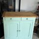 Ancien buffet parisien vert amande