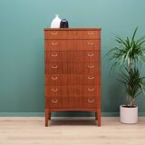 Mahogany chest of drawers, Scandinavian design, 1970s, production: Denmark