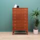 Commode en acajou, design scandinave, années 1970