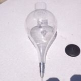 Iron and glass wine decanter