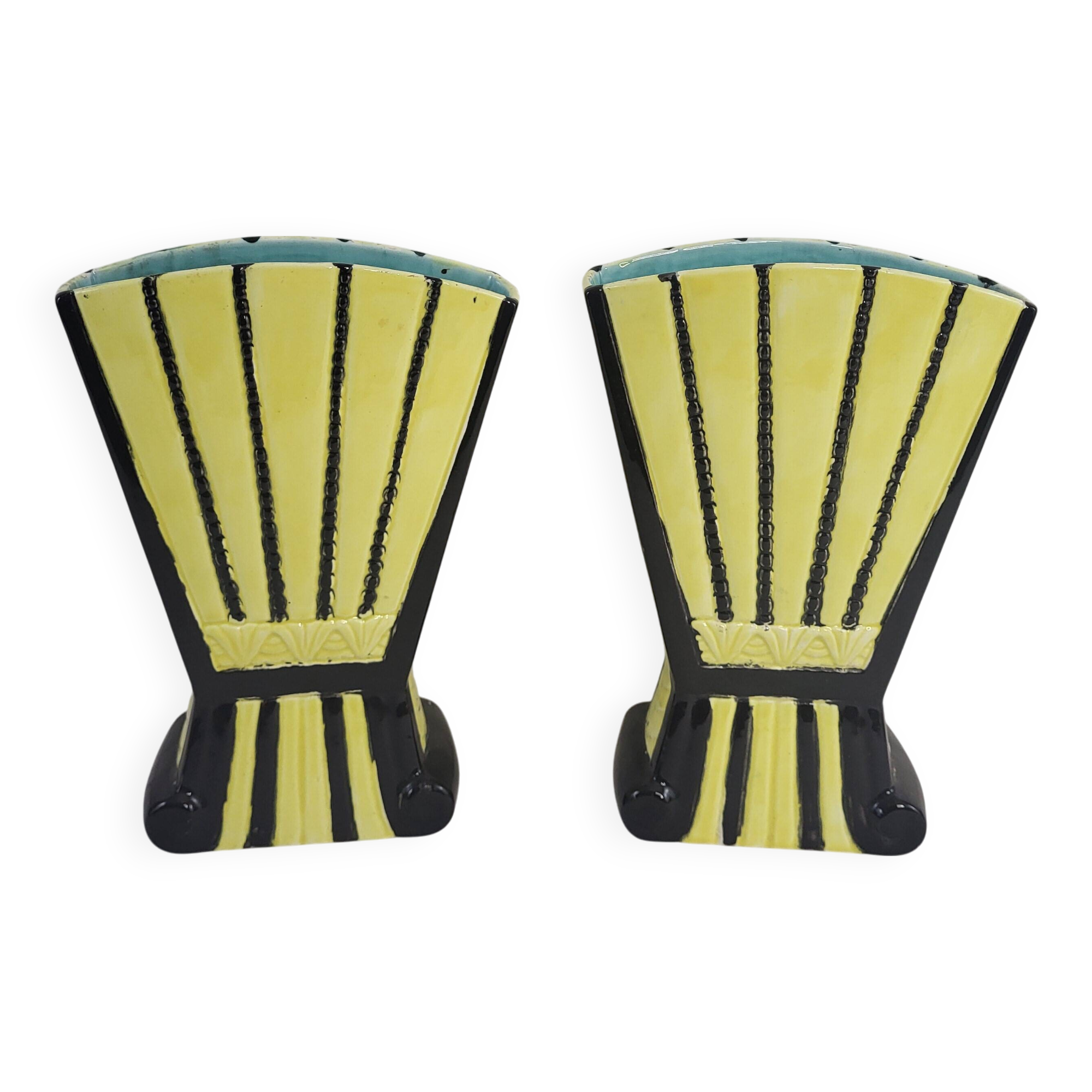 Pair of ceramic vases, early 20th century