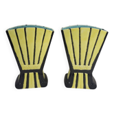 Pair of ceramic vases, early 20th century
