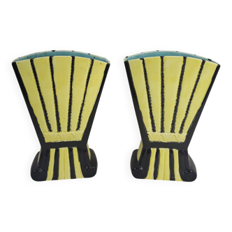 Paire de vases en céramique Début XXème