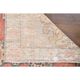 Vintage Turkish Oushak Handmade Wool Cotton Red Area Rug 123x220