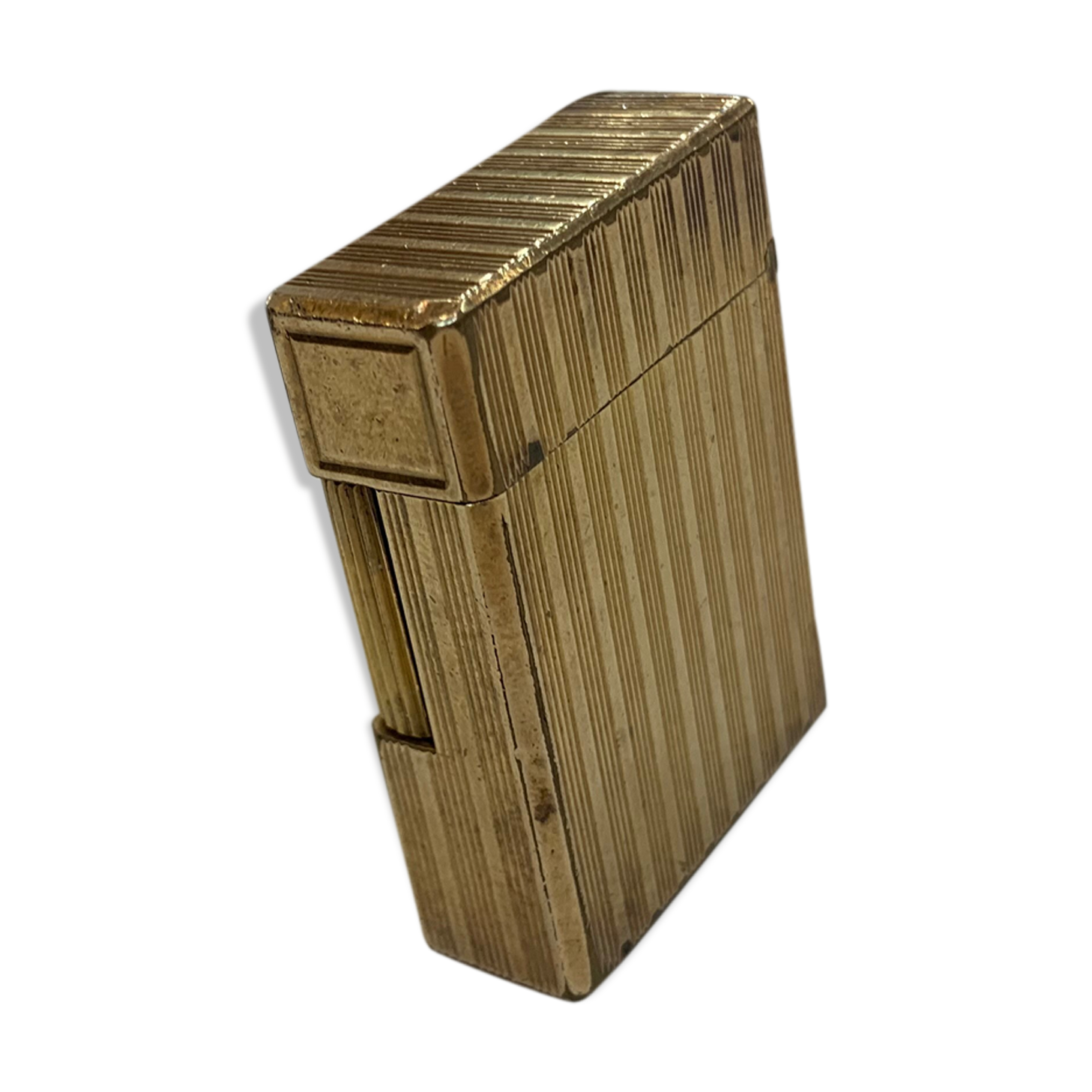 Briquet Dupont plaqué or Selency