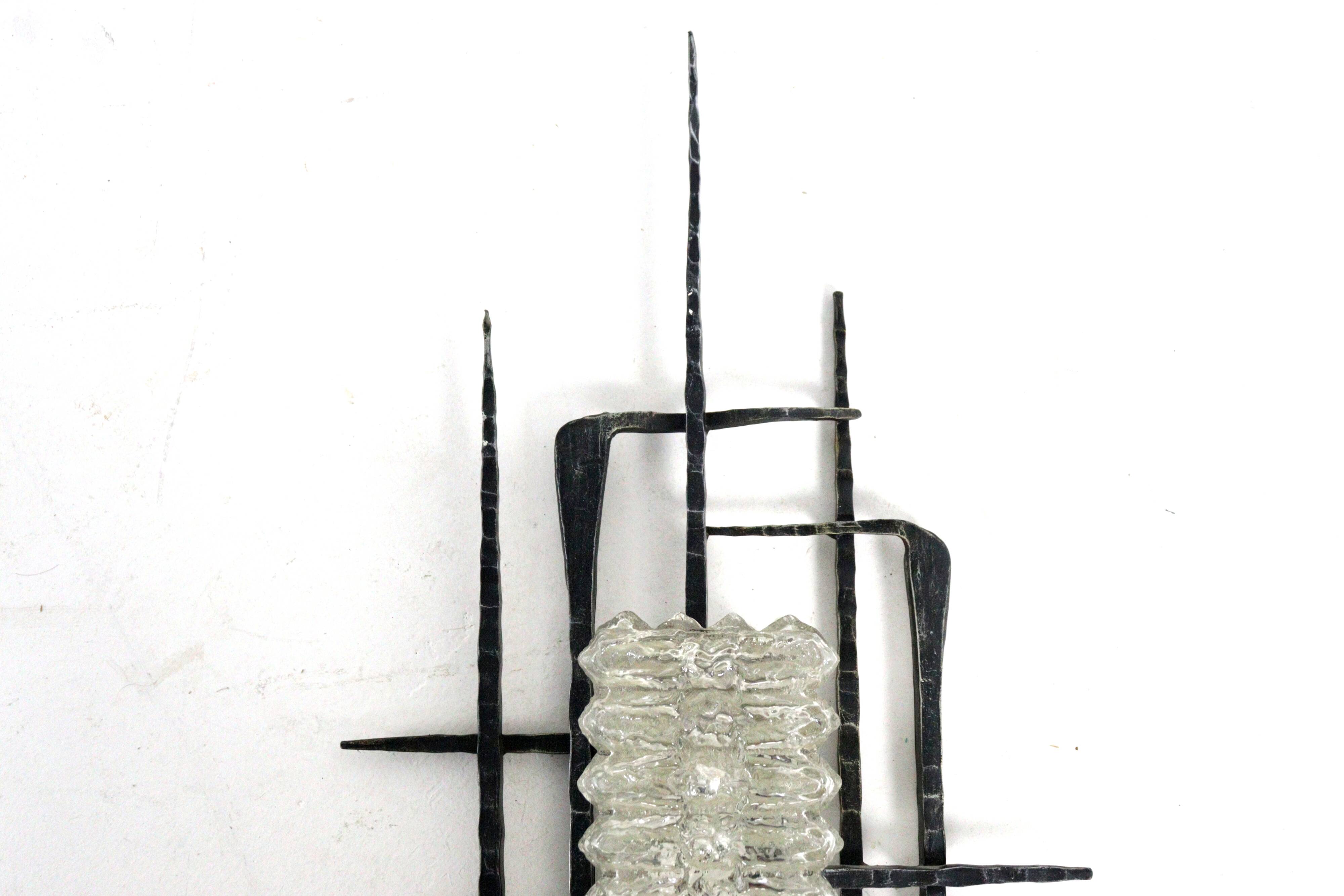 Brutalist vintage wall lamp