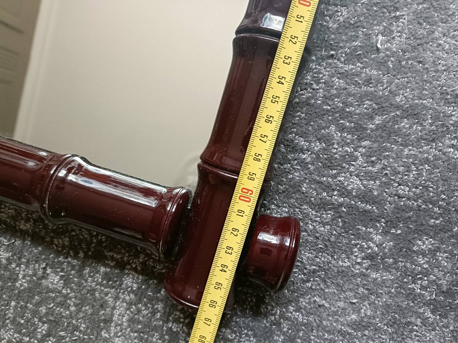 Vintage bamboo style mirror