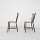Set of two spindle back chairs by Billund, Denmark 1960's