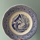 Complete set of 12 talking plates in Gien earthenware