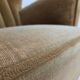 1960s, Danish highback relax armchair, green furniture velour.