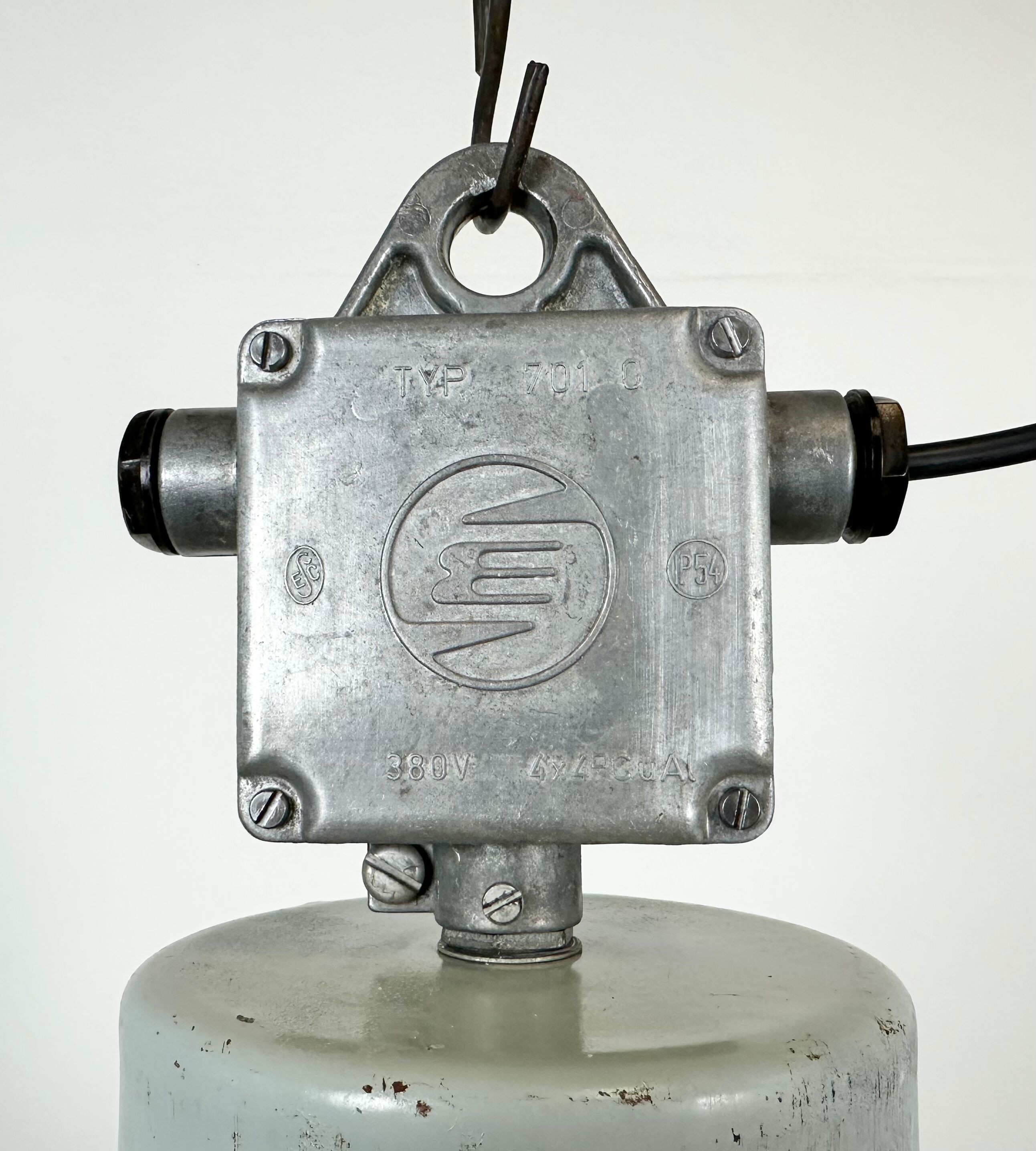 Industrial aluminium pendant light from Elektrosvit, 1960s