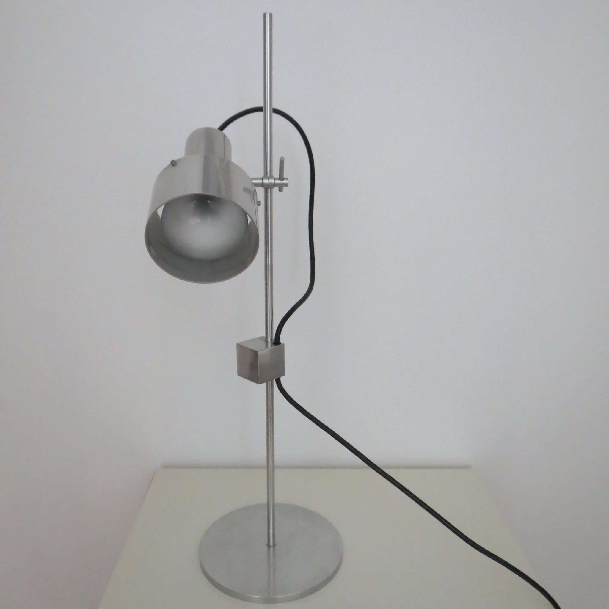 1960s desk lamp by Peter Nelson aluminium desk lamp mid century modern desk lamp