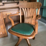 Set american desk and chair annexes 1930 in oak