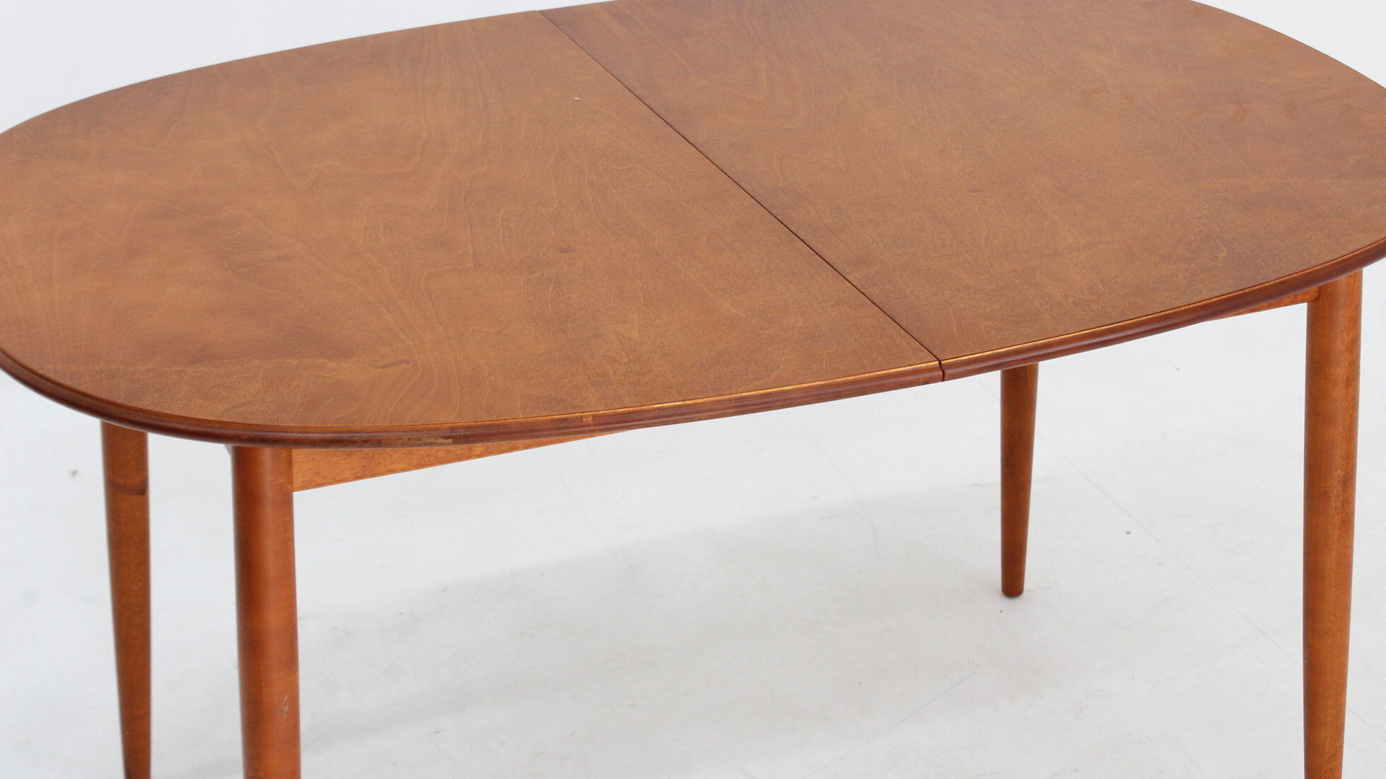 Vintage oval extendable dining table 1960s Asko