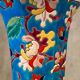 Faience cornet vase with floral decoration signed Emaux de Longwy