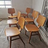 Set de 6 chaises scandinaves empilables