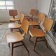 Set of 6 stackable Scandinavian chairs